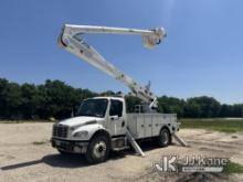 (Northlake, TX) Altec AA55E-MH, Material Handling Bucket Truck rear mounted on 2015 Freightliner M2