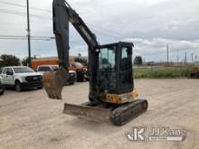 2016 John Deere 35G Mini Hydraulic Excavator Runs & Operates) (Body Damage,