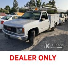 1997 GMC Sierra C/K 2500 Cab & Chassis Not Running, Will Not Shift Into Gear, No GVWR Sticker, No Ra