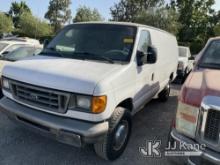 2003 Ford Econoline Extended Cargo Van Not Running, Fuel System Issue