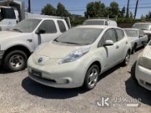 2012 Nissan Leaf 4-Door Hatch Back Not Running, Battery FOB Not Working