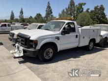 2008 Ford F-250 SD Utility Truck Not Running, Bad Engine