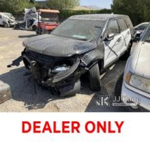2018 Ford Explorer AWD Police Interceptor Sport Utility Vehicle Not Running, No Power, No GVWR Stick