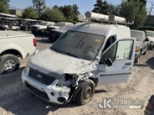 2013 Ford Transit Connect Cargo Van Not Running, No key, Wrecked, Paint Damage, Body Damage , Hood I