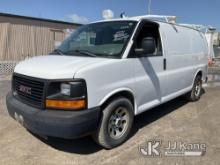 2013 GMC Savana G1500 AWD Cargo Van Runs & Moves, Body & Rust Damage, Brake Light On, Bad Transmissi