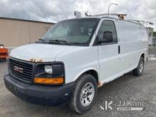 2013 GMC Savana G1500 AWD Cargo Van Runs & Moves, Body & Rust Damage, Brake light On, ABS Light On