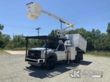 Versalift SST40EIH, Articulating & Telescopic Bucket Truck mounted behind cab on 2012 Ford F550 Chip