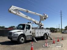 Altec AA55E, Material Handling Bucket Truck rear mounted on 2017 Freightliner M2 106 Utility Truck