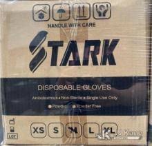 (02) Pallets Stark Nitrile Exam Gloves PF Size Medium. Approx. 72 Cases Per Pallet Contact Keith Lin