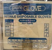 (17) Pallets Pure Glove Nitrile Exam Gloves PF Size Medium. Approx. 78 Cases Per Pallet Contact Keit