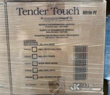 (02) Pallets Tender Touch Nitrile Exam Gloves PF Size Medium. Approx. 60 Cases Per Pallet Contact Ke