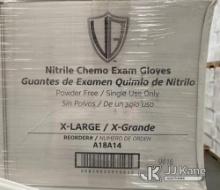 (12) Pallets Vanguard Nitrile Exam Gloves PF Size Extra Large. Approx. 90 Cases Per Pallet Contact K