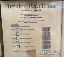(02) Pallets Tender Touch Nitrile Exam Gloves PF Size Large. Approx. 60 Cases Per Pallet Contact Kei