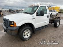 2006 Ford F350 4x4 Cab & Chassis Runs  & Moves.