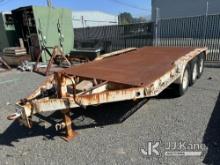 (Brookings, OR) 1995 TFW Tri-Axle Flatbed/Utility Trailer Condition Unknown  CAN NOT BE SOLD TO NY O