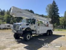 Altec A77T-E93, Articulating & Telescopic Material Handling Elevator Bucket Truck rear mounted on 20