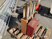 (Dixon, CA) Pallet Of Welding Equipment (Used) NOTE: This unit is being sold AS IS/WHERE IS via Time