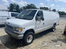 1999 Ford E350 Extended Cargo Van Runs & Moves) (Jump to start, Paint and body damage, rust damage, 