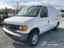2006 Ford E250 Cargo Van Runs & Moves) (Windshield Cracked, Check Engine light On
