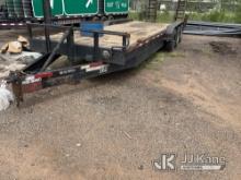 2017 Texas Pride Tri-Axle Tagalong Equipment Trailer Stands and Rolls