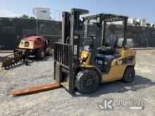 2008 Caterpillar P6000-LP Solid Tired Forklift Runs, Moves & Operates