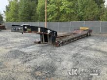 2006 Witzco Challenger RG-35 Detachable T/A Lowboy Trailer Crossmembers Damaged, Neck Chained Up