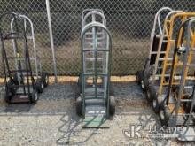 Qty Of (4) Hand Trucks NOTE: This unit is being sold AS IS/WHERE IS via Timed Auction and is located