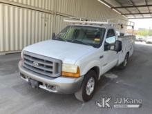 1999 Ford F-350 SD Cab & Chassis Runs & Moves, Paint Damage , Roof Rust Damage