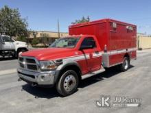 2011 Ram 4500 Ambulance/Rescue Vehicle Runs & Moves, Check Engine Light On