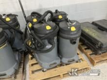 4 Karcher Vacuums NOTE: This unit is being sold AS IS/WHERE IS via Timed Auction and is located in S