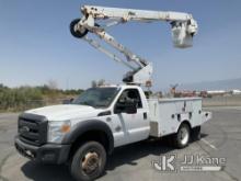 Altec AT40G, mounted behind cab on 2015 Ford F550 4x4 Service Truck Front End Issues) (Runs, Moves &