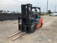 (Charlotte, MI) 2012 Toyota 8FGU35U Solid Tired Forklift Runs, Moves, Operates,  See Condition Repor