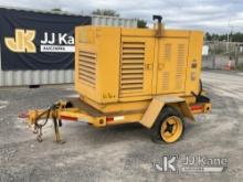 (Rome, NY) Kato 20kW Portable Generator No Title) (Runs, Condition Unknown, Bad Tire, Rust Damage, N