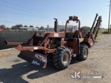 (Charlotte, MI) 1991 Ditch Witch 7510 Rubber Tired Vibratory Cable Plow/Trencher Runs, Moves, Operat