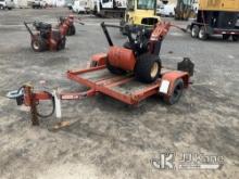 (Rome, NY) 2010 Ditch Witch 100SX Walk-Behind Cable Plow, Plow- on trailer 531070054 Not Running Con