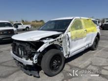 2022 Ford Explorer AWD Police Interceptor 4-Door Sport Utility Vehicle Wrecked, Not Running, Conditi