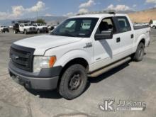 2013 Ford F150 4x4 Extended-Cab Pickup Truck No Brakes, Runs & Moves, Condition Unknown