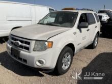 2009 Ford Escape Hybrid 4-Door Sport Utility Vehicle Not Running, Condition Unknown