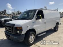 2013 Ford E350 Cargo Van Runs & Moves)(Body, Paint Damage, Broken Drivers Mirror)FL Residents Purcha