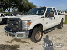 2015 Ford F250 4x4 Extended-Cab Pickup Truck Runs & Moves)( Body Damage)FL Residents Purchasing Titl