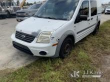 2013 Ford Transit Connect Cargo Van Runs & Moves With Jump)( Engine Knock, Paint & Body Damage)(FL R