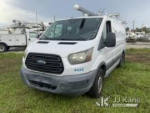 2015 Ford Transit-250 Cargo Van Runs & Moves)( Body & Paint Damage, Front, Rear Bumper Damaged, Low 