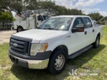 2011 Ford F150 Crew-Cab Pickup Truck Runs & Moves)( Low Fuel Light On, Chip Paint)FL Residents Purch