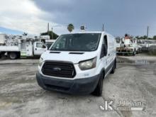 2015 Ford Transit-250 Cargo Van Runs & Moves)(Jump To Start, Cracked Windshield, Body Damage)(FL Res