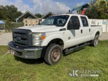 2014 Ford F350 4x4 Crew-Cab Pickup Truck Runs & Moves)( Low Idle, Def System Issues, Engine Light On