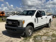 2017 Ford F250 4x4 Crew-Cab Pickup Truck Runs & Moves) (Body Damage) (FL Residents Purchasing Titled