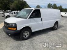 2018 Chevrolet Express G2500 Cargo Van Runs & Moves) (Jump To Start, Body Damage, Cracked Windshield