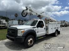 Altec AT40G, Articulating & Telescopic Bucket Truck mounted behind cab on 2015 Ford F550 4x4 Service