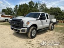 2012 Ford F250 4x4 Extended-Cab & Chassis Runs, Moves, Body Damage