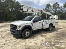 Terex/Telelect Hi-Ranger LT-40, Articulating & Telescopic Bucket Truck mounted behind cab on 2018 Fo